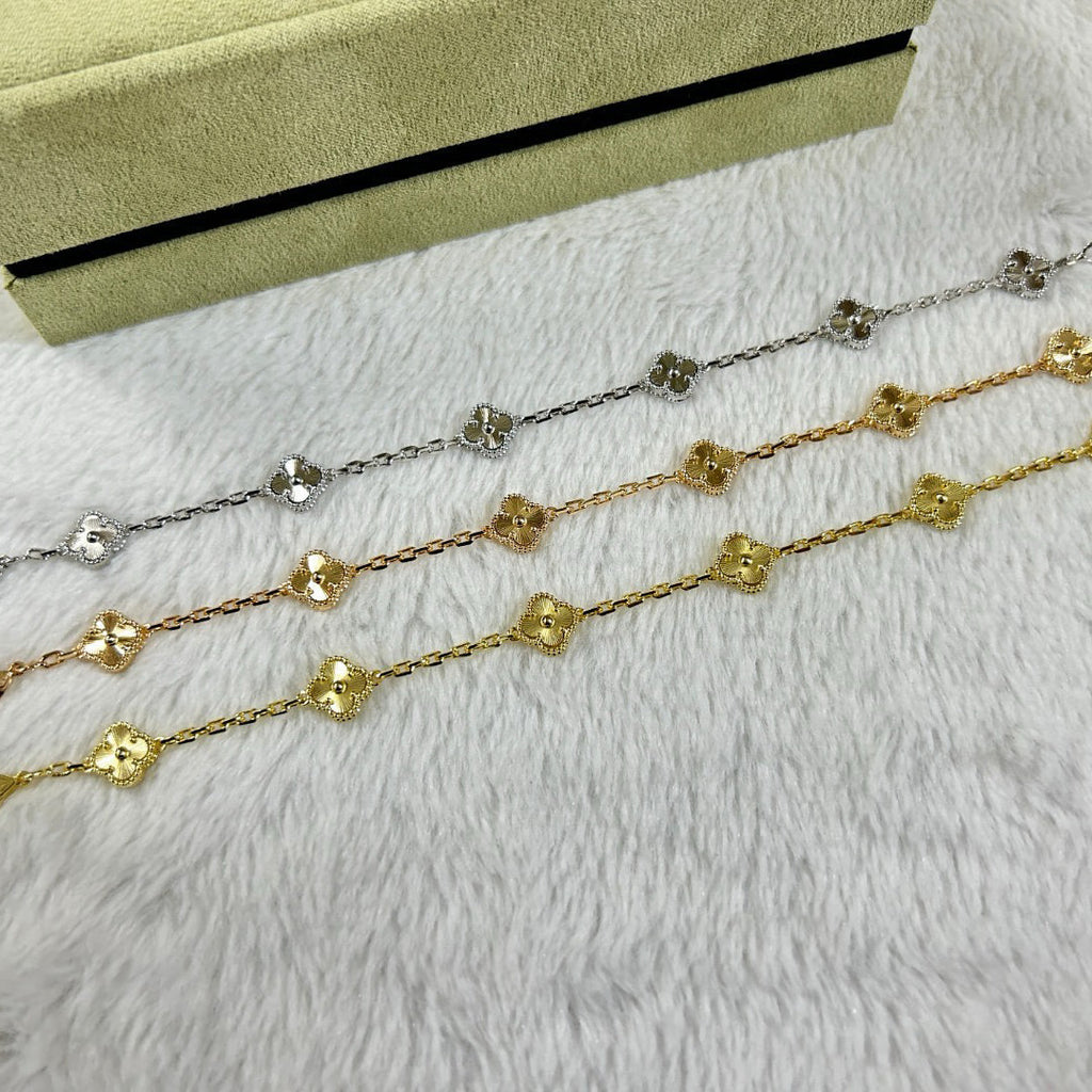 [Star]New CLOVER 6 MOTIF DIAMOND BRACELET