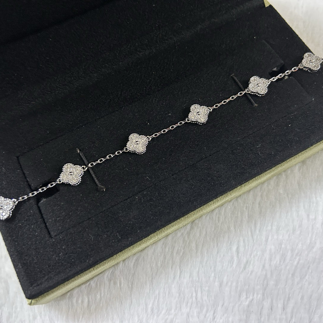 [Star]New CLOVER 6 MOTIF DIAMOND BRACELET