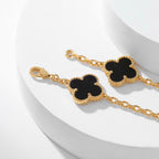 ¡®Star¡¯CLOVER 10 MOTIFS ONYX NECKLACE