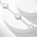 ¡®Star¡¯CLOVER 10 MOTIFS WHITE MOTHER OF PEARL NECKLACE