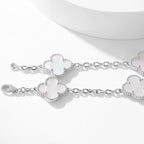 ¡®Star¡¯CLOVER 10 MOTIFS WHITE MOTHER OF PEARL NECKLACE
