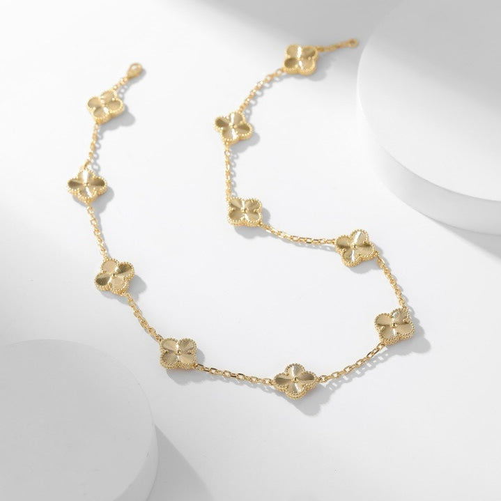 ¡®Star¡¯CLOVER 10 MOTIFS LASER NECKLACE
