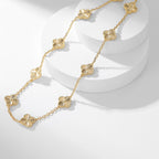 ¡®Star¡¯CLOVER 10 MOTIFS LASER NECKLACE