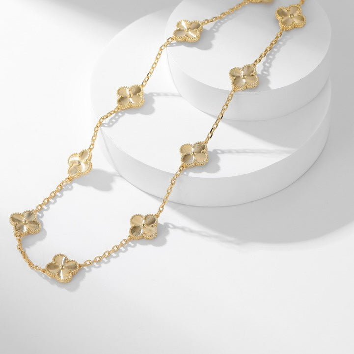 ¡®Star¡¯CLOVER 10 MOTIFS LASER NECKLACE