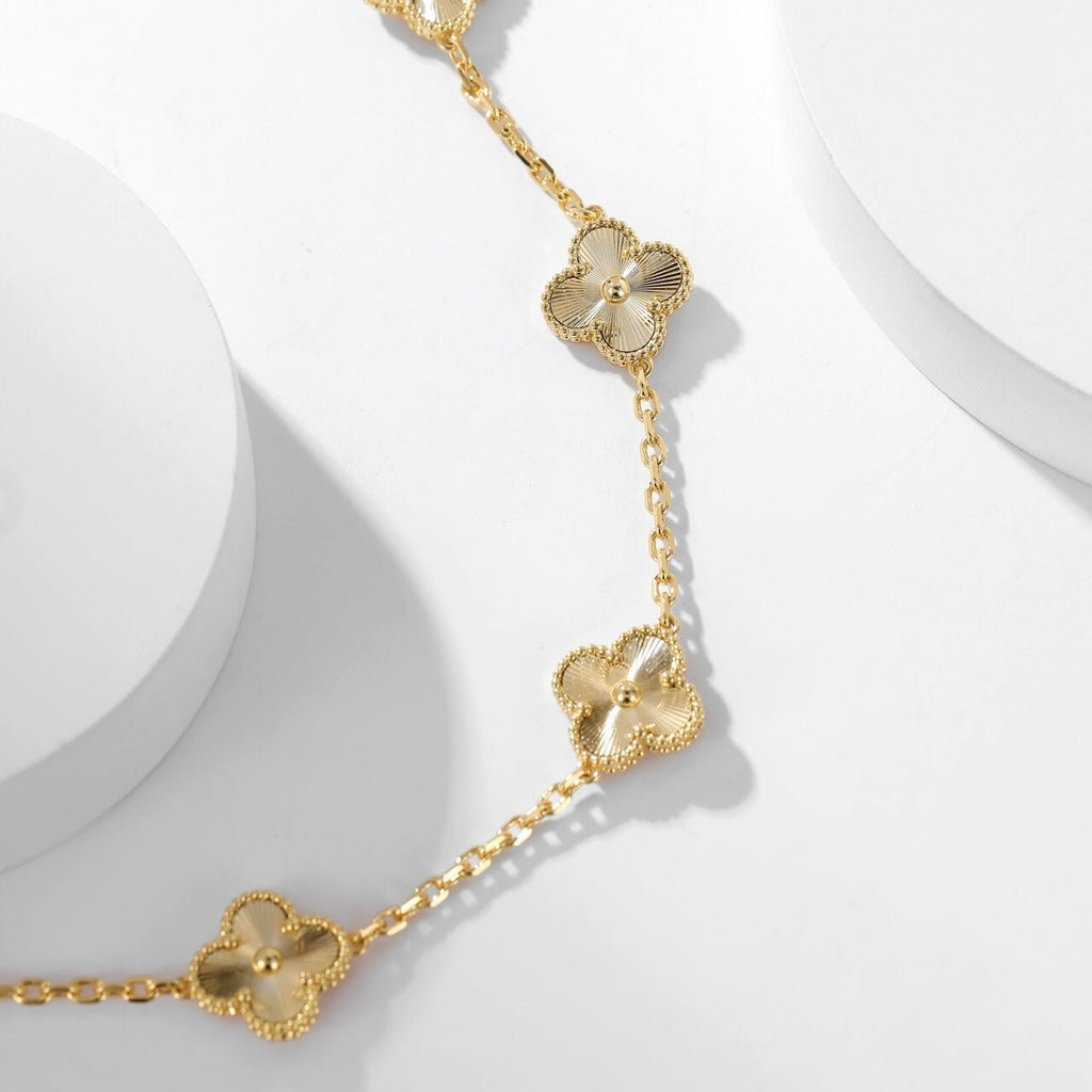 ¡®Star¡¯CLOVER 10 MOTIFS LASER NECKLACE