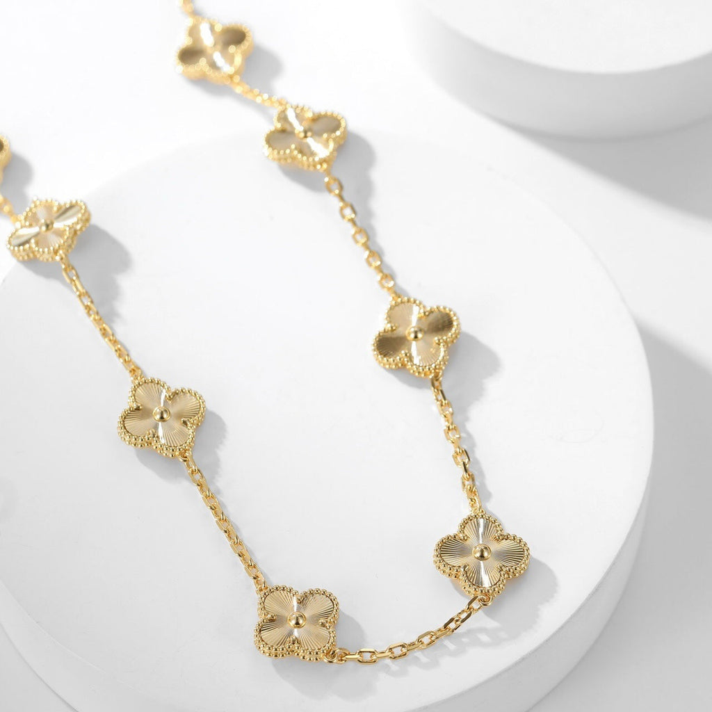 ¡®Star¡¯CLOVER 10 MOTIFS LASER NECKLACE