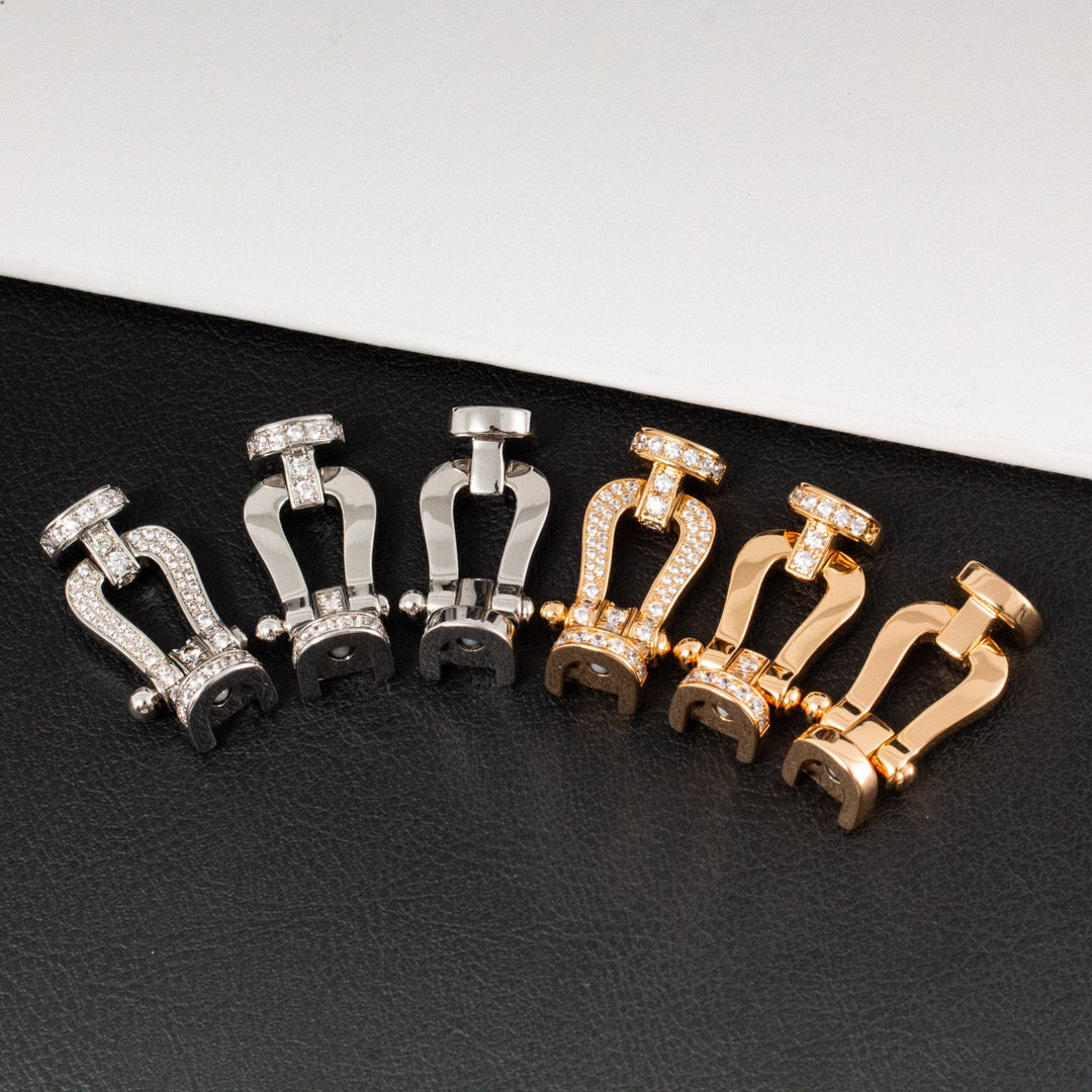 ¡®Star¡¯FORCE LARGE HORSESHOE FULL DIAMOND BRACELET ROSE GOLD