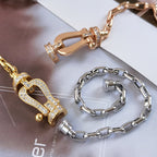 ¡®Star¡¯FORCE LARGE HORSESHOE CLASP  METAL BRACELET