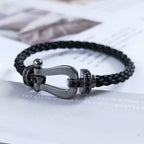 ¡®Star¡¯FORCE LARGE SERIES HORSESHOE BLACK SAMURAI BRACELET