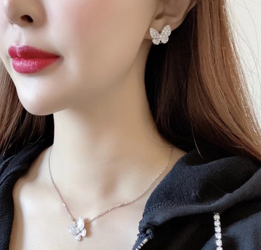 ¡®Star¡¯BUTTERFLY ALL DIAMOND EARRINGS