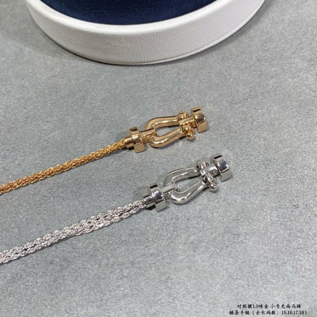 ¡®Star¡¯FORCE SMALL HORSESHOE  DIAMOND CHAIN ROPE BRACELET