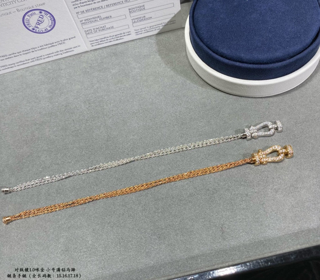 ¡®Star¡¯FORCE SMALL HORSESHOE  DIAMOND CHAIN ROPE BRACELET