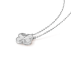¡®Star¡¯CLOVER 15MM LASER NECKLACE SILVER