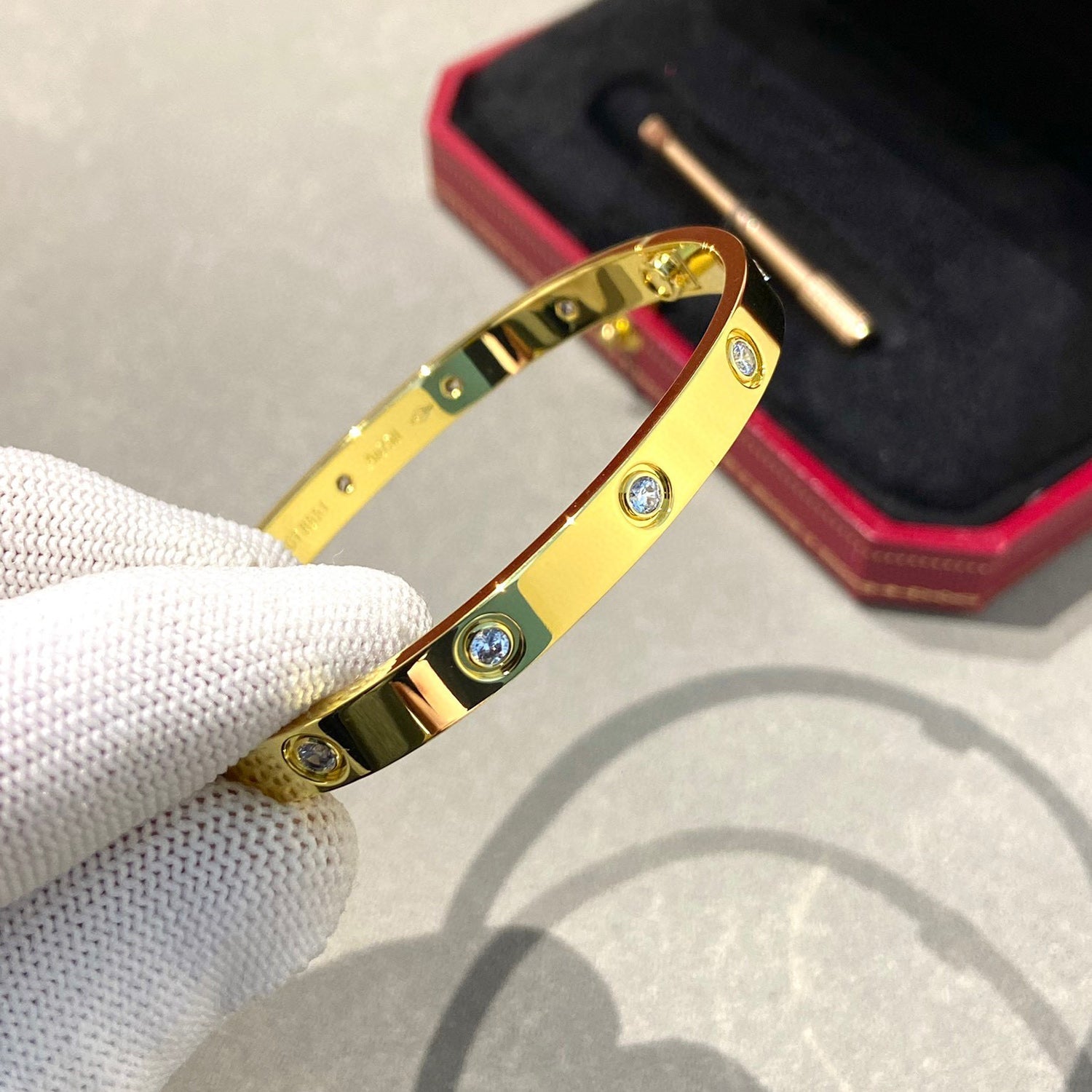 ¡®Star¡¯LOVE BRACELET 6.1MM 10 DIAMONDS