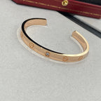 ¡®Star¡¯LOVE BRACELET 6.1MM 1 DIAMOND OPEN CUFF