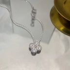 ¡®Star¡¯CLOVER 15MM DIAMOND SINGLE FLOWER NECKLACE