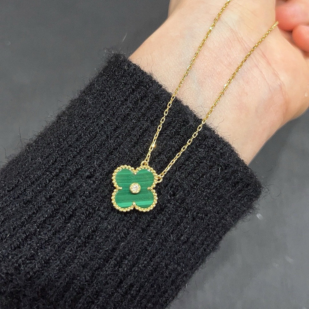 ¡®Star¡¯CLOVER 15MM DIAMOND TURQUOISE NECKLACE