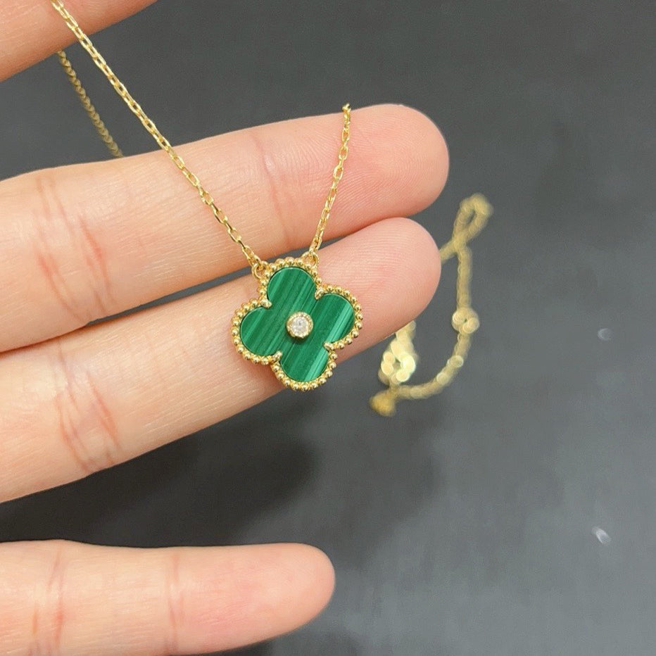 ¡®Star¡¯CLOVER 15MM DIAMOND TURQUOISE NECKLACE