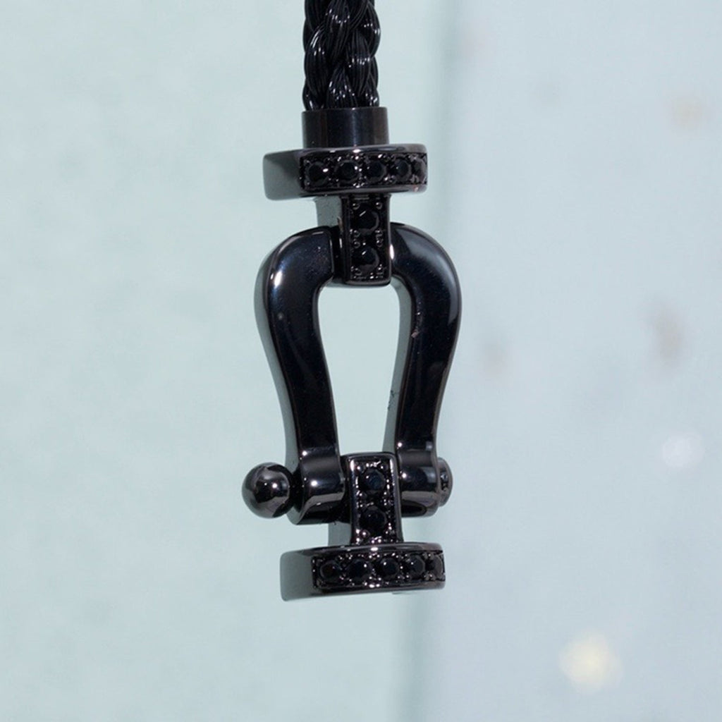 ¡®Star¡¯FORCE LARGE SERIES HORSESHOE BLACK SAMURAI BRACELET