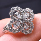 ¡®Star¡¯LOOP RING FULL MOTIF DIAMOND 16MM SILVE