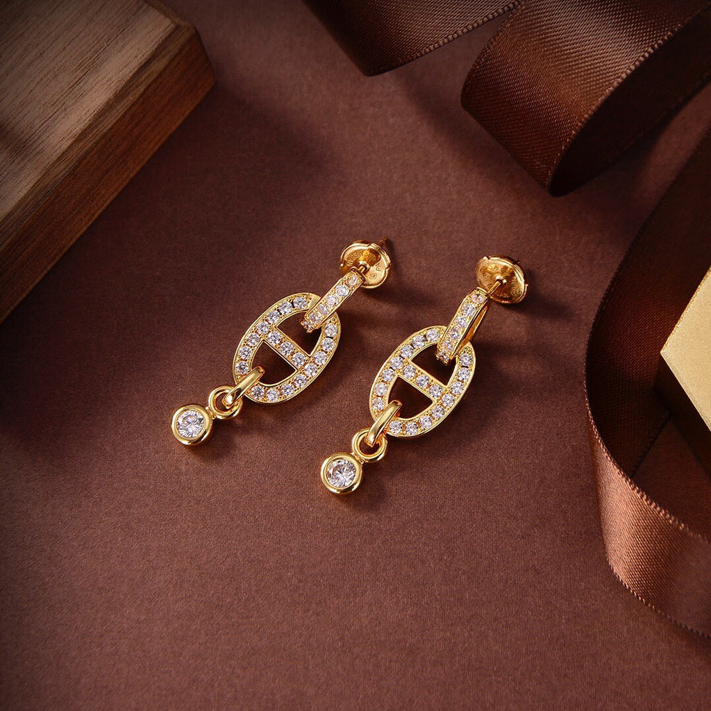 ¡®Star¡¯HM CHAINE DIAMOND EARRINGS