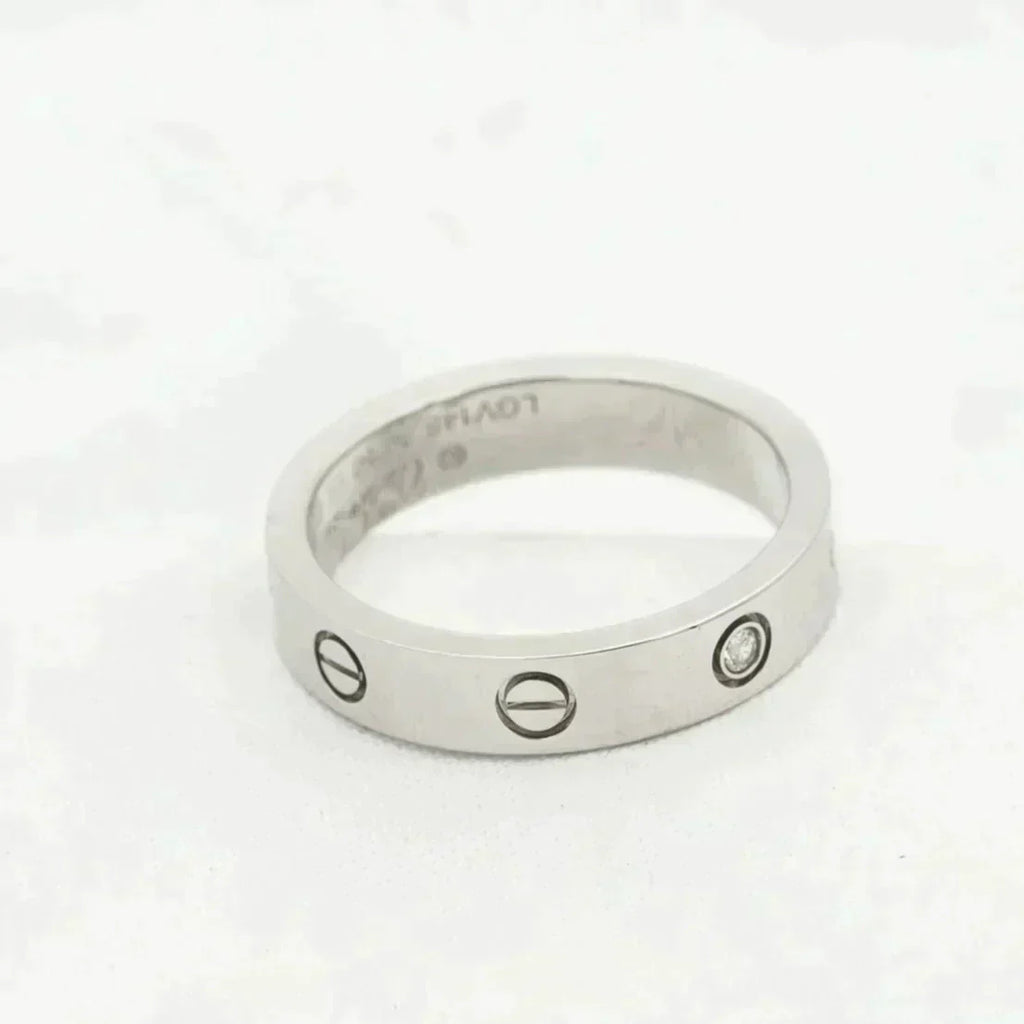 ¡®Star¡¯LOVE RING 4MM 1 DIAMOND SILVER
