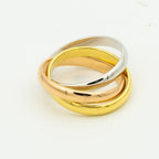 ¡®Star¡¯TRINITY RING GOLD PINK GOLD SILVER