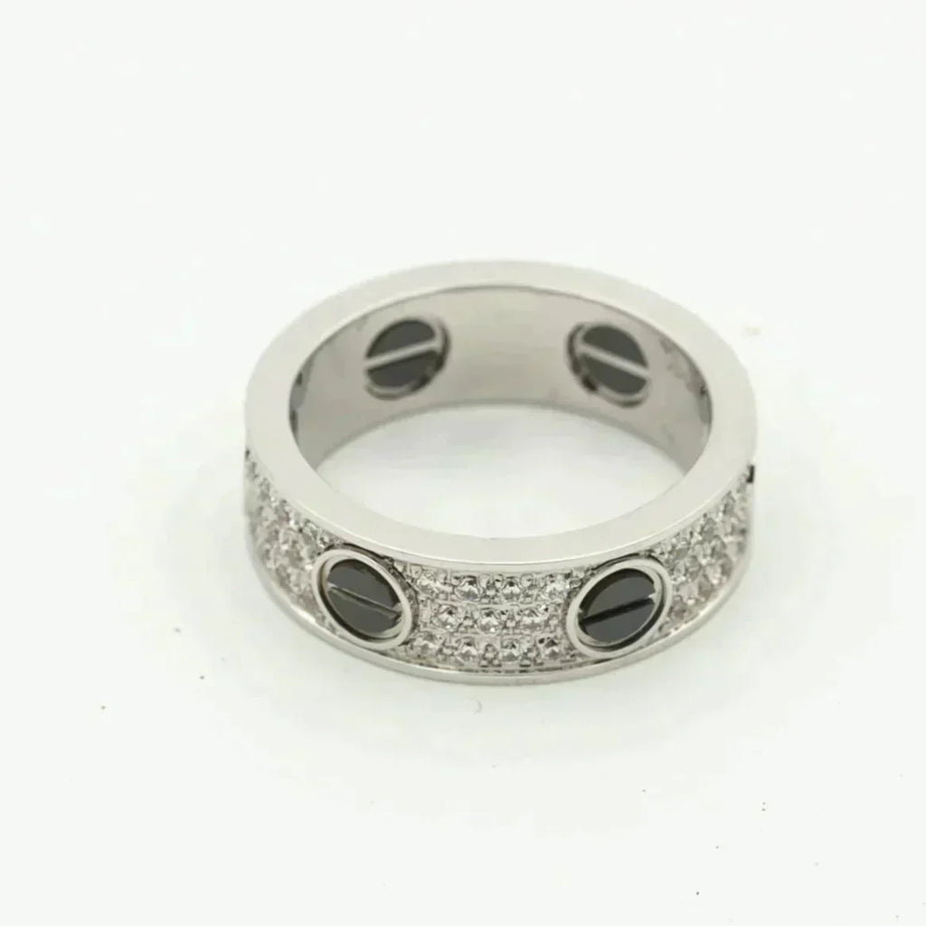 ¡®Star¡¯LOVE RING 5.5MM DIAMONDS PAVED CERAMIC