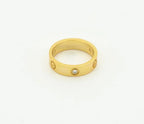 ¡®Star¡¯LOVE RING 4MM 1 DIAMOND GOLD