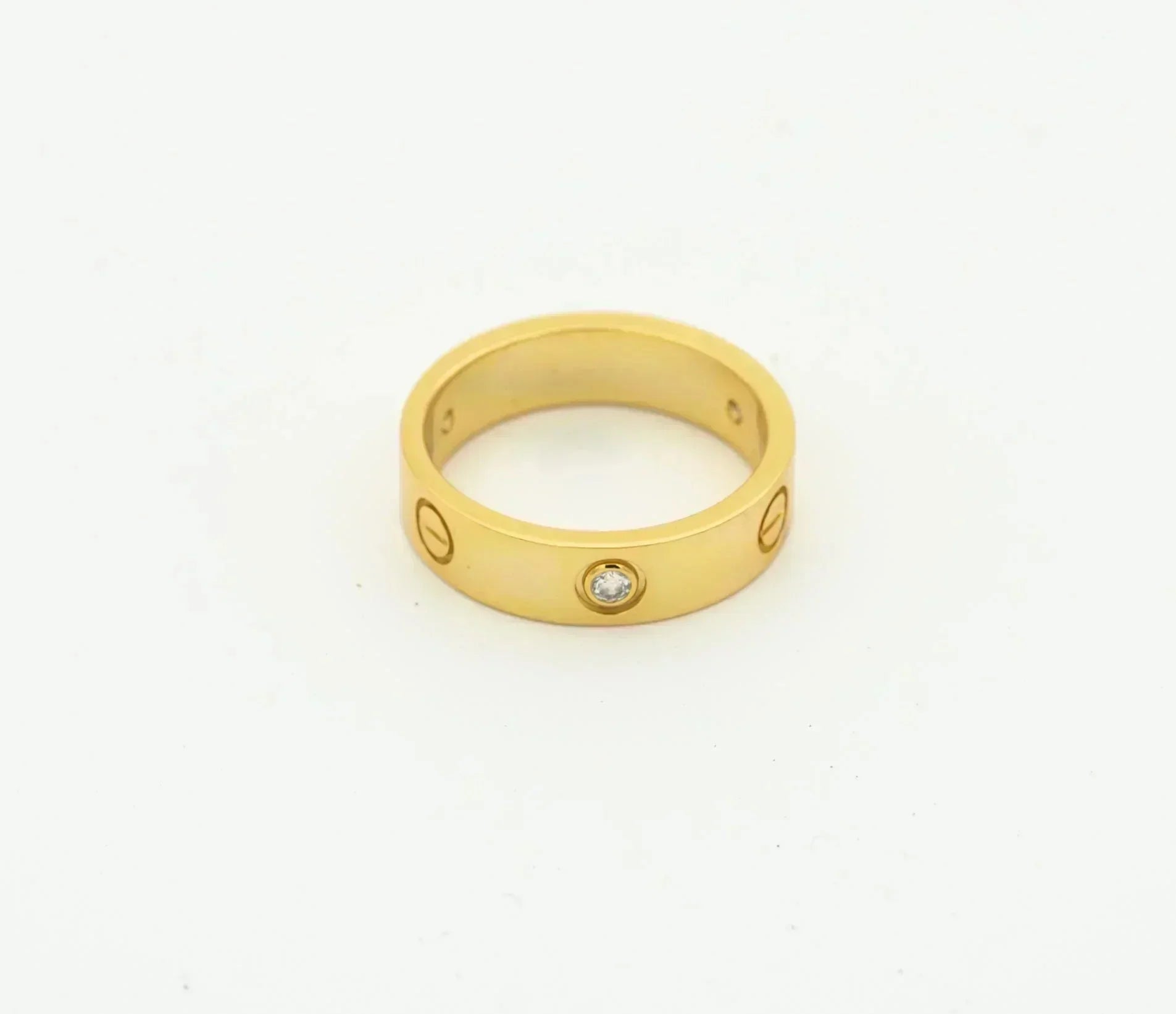 ¡®Star¡¯LOVE RING 4MM 1 DIAMOND GOLD
