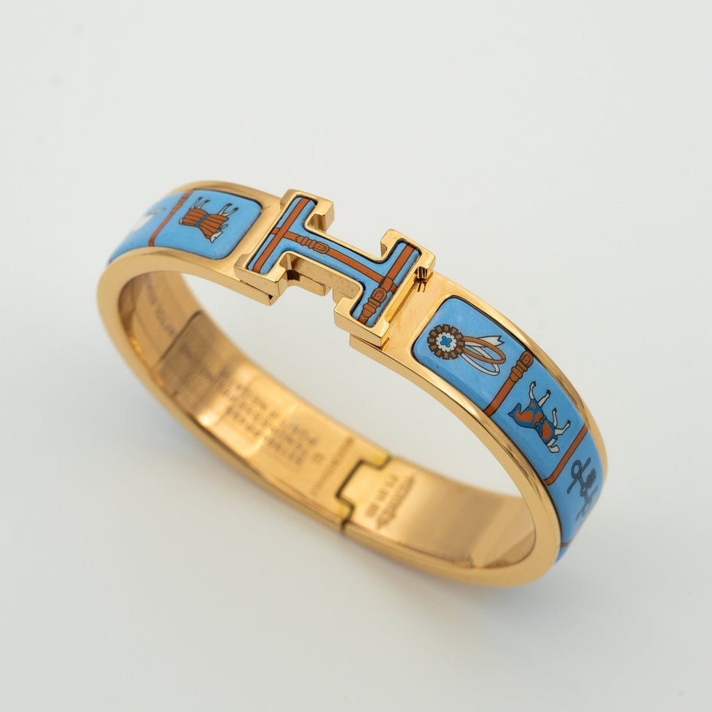 ¡®Star¡¯H PINK GOLD BRACELET BLUE CERAMIC