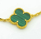 [Star]New  CLOVER 5 MOTIF MALACHITE BRACELET COLLECTION
