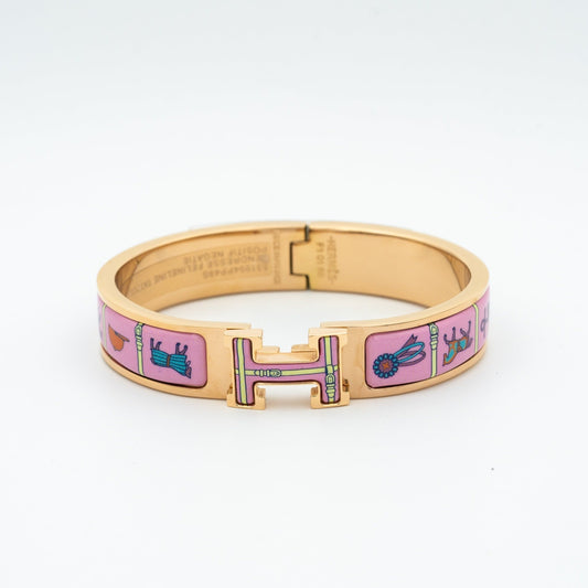¡®Moco¡¯H PINK GOLD BRACELET PINK CERAMIC