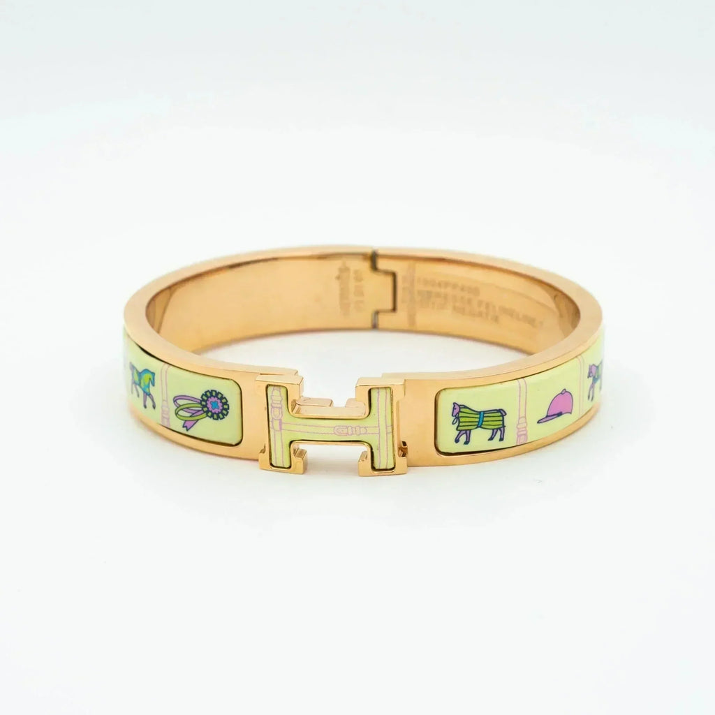 ¡®Star¡¯H PINK GOLD BRACELET CREAM CERAMIC