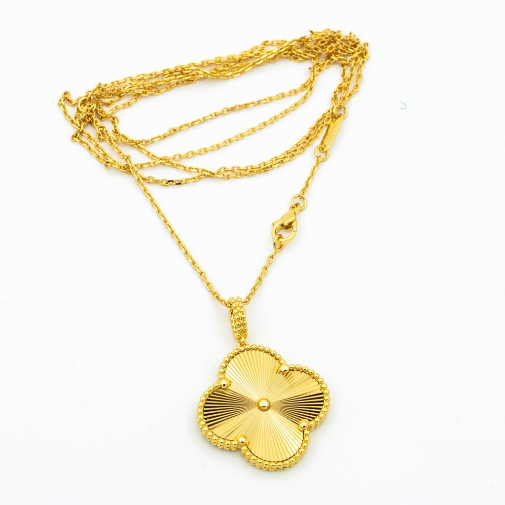 ¡®Star¡¯CLOVER 25MM PEDANT NECKLACE GOLD