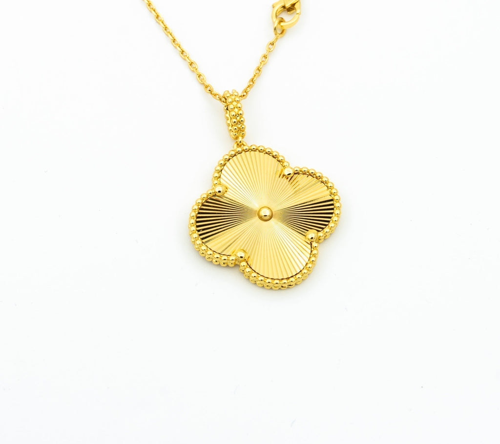 ¡®Star¡¯CLOVER 25MM PEDANT NECKLACE GOLD