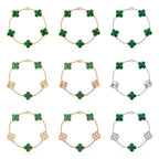 [Star]New  CLOVER 5 MOTIF MALACHITE BRACELET COLLECTION