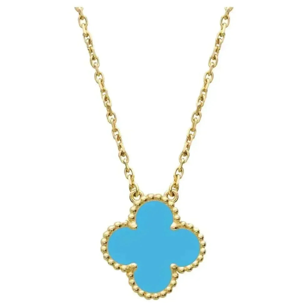 ¡®Star¡¯CLOVER 15MM VINTAGE TURQUOISE NECKLACE