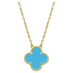 ¡®Star¡¯CLOVER 15MM VINTAGE TURQUOISE NECKLACE
