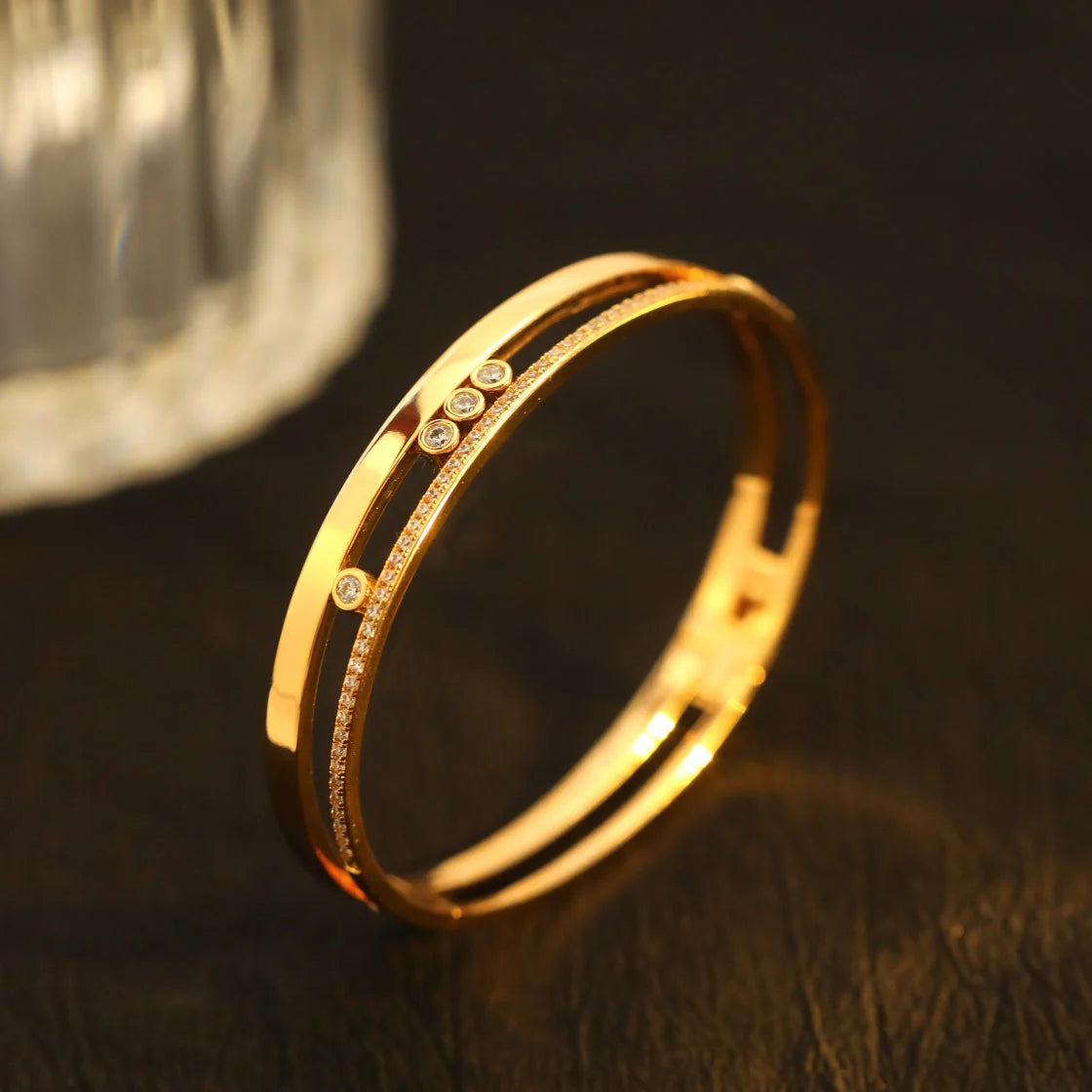 [moco jewelrys ]Move Romane Diamond Bangle Bracelet