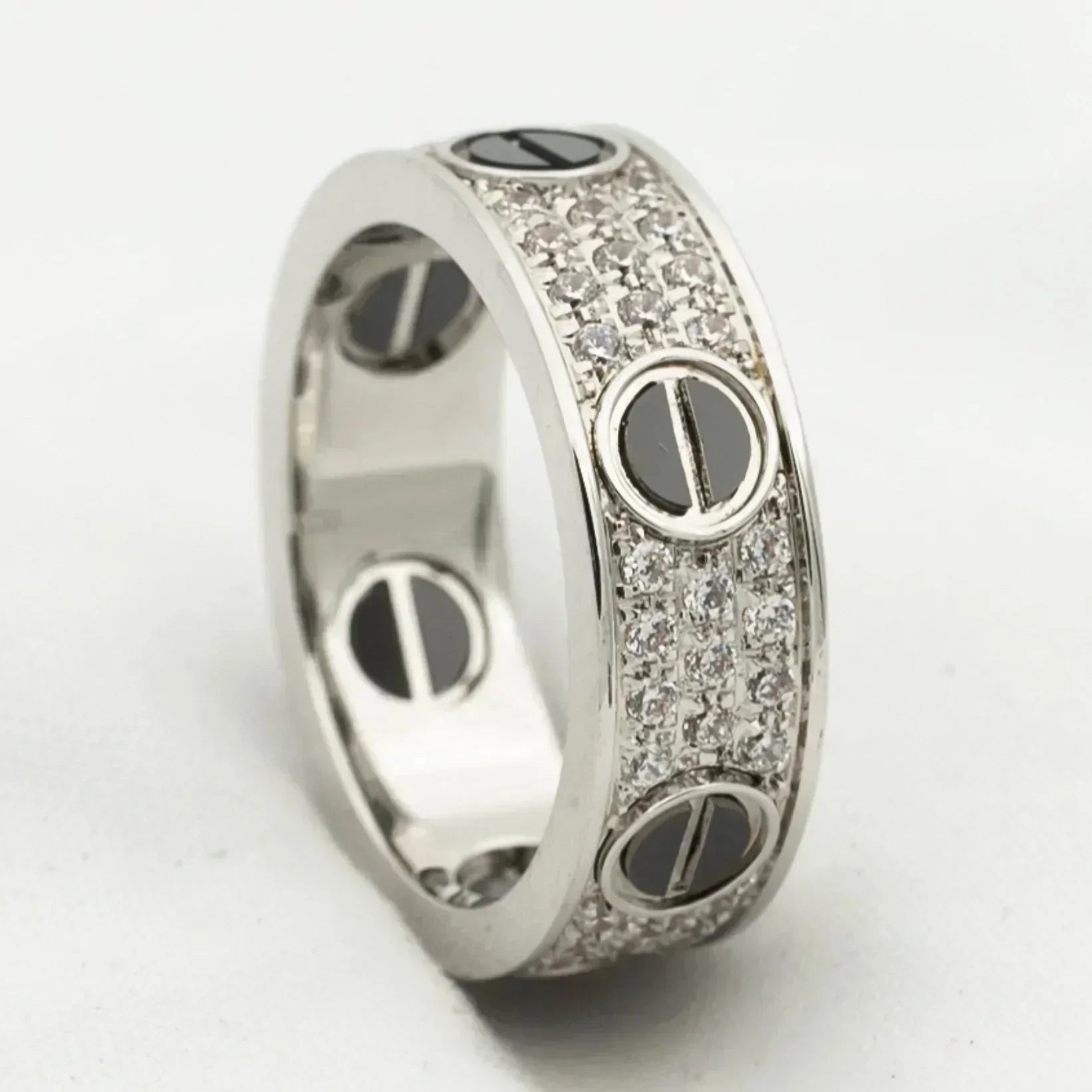 ¡®Star¡¯LOVE RING 5.5MM DIAMONDS PAVED CERAMIC
