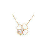 ¡®Star¡¯CLOVER MOP DIAMOND ROSE GOLD NECKLACE