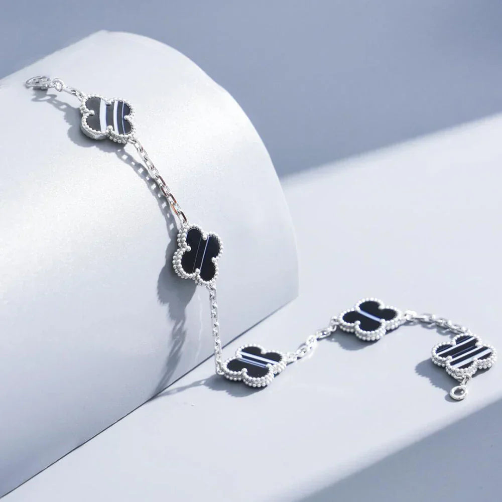 [Star]New  CLOVER 5 MOTIF PULSAR STONE BRACELET COLLECTION