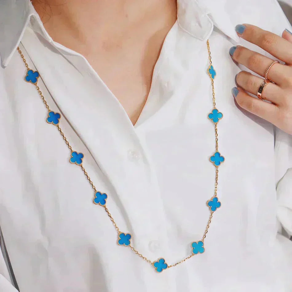 ¡®Star¡¯CLOVER 20 MOTIFS TURQUOISE GOLD