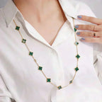 ¡®Star¡¯CLOVER 20 MOTIFS MALACHITE GOLD