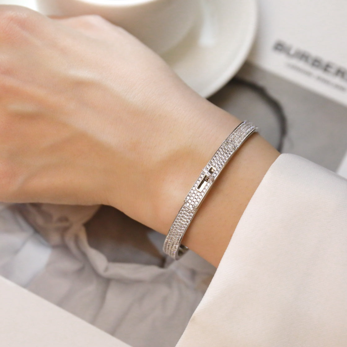 ¡®Star¡¯KELLY BRACELET DIAMOND PAVED