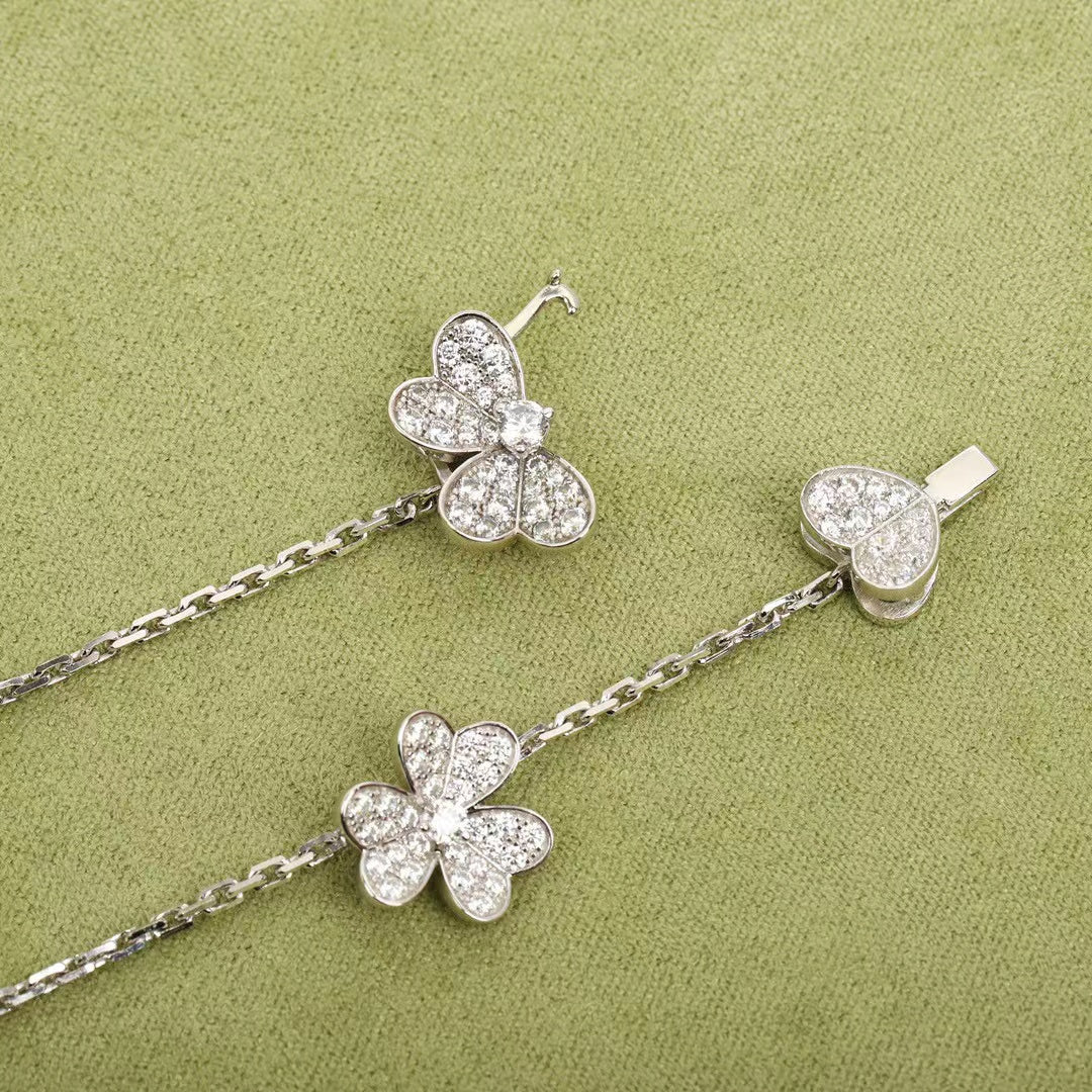 ¡®Star¡¯FRIVOLE SILVER 9 FLOWERS NECKLACE