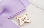 ¡®Star¡¯JEUX DE WHITE MOP PINK GOLD DIAMOND EARRINGS
