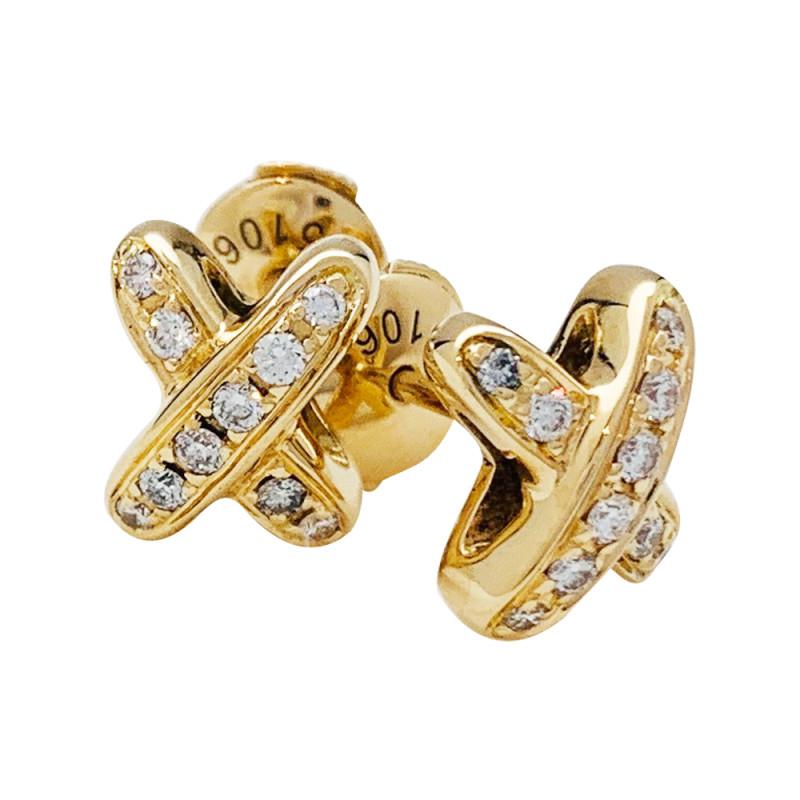 ¡®Star¡¯JEUX DE GOLD DIAMOND EARRINGS