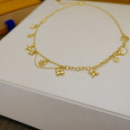 ¡®Star¡¯BLOOMING SUPPLE NECKLACE BRASS